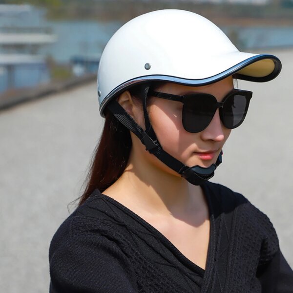 Cascos de bicicleta eléctrica para adultos a la moda, sombrero de béisbol de ala extendida, casco de ciclismo, equipo de ciclismo resistente al impacto