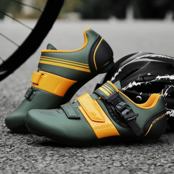 Zapatos de ciclismo de carretera a la moda para hombre, calzado deportivo para ciclismo, calzado atlético profesional antideslizante para bicicleta, zapatilla de ciclismo para hombre