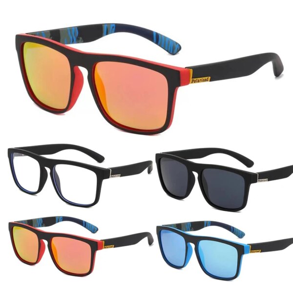 Gafas de sol polarizadas clásicas cuadradas de moda para hombres y mujeres, gafas de sol para pesca, Camping, senderismo, gafas de sol deportivas para ciclismo al aire libre