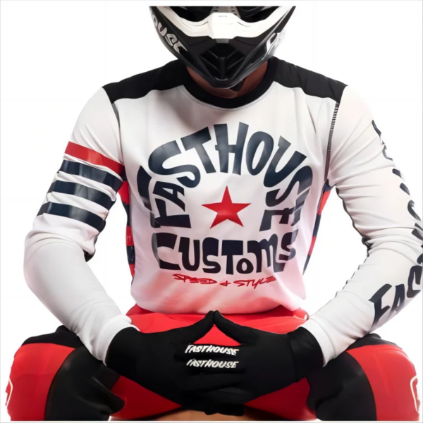 Fasthouse Motocross Jersey Maillot Ciclismo DH MOTO MTB MX Jersey para descensos MTB Jersey Off Road Mountain