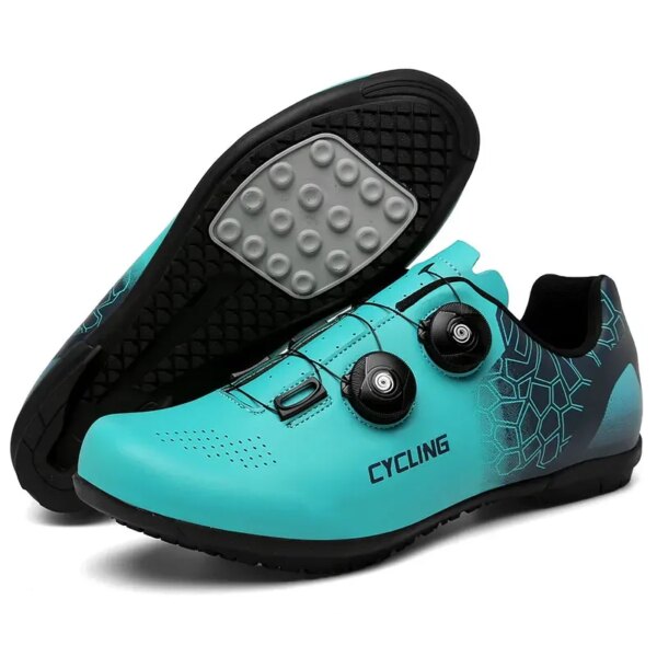 Zapatos de bicicleta de Pedal plano, zapatos de ciclismo sin Clip, zapatos con tacos para hombre, zapatillas de ciclismo, calzado para bicicleta de montaña Mtb, botas deportivas sin bloqueo