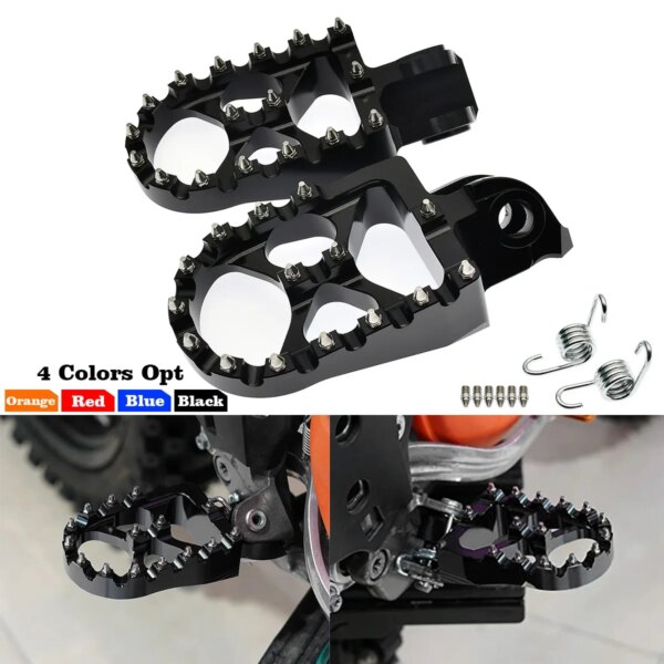 Reposapiés estriberas reposapiés pedales para KTM EXC EXC-F SX SX-F XC XCW XCF-W 65 85 125 250 300 350 450 500 Piezas de motocicleta