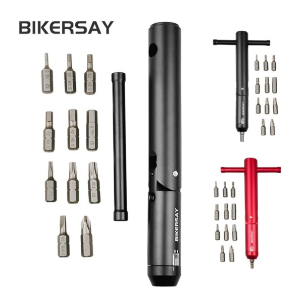 Para BIKERSAY llave dinamométrica 2-8Nm Reparación de bicicletas mantenimiento llave inglesa Kit de herramientas de mano para accesorios de vehículos de ciclismo