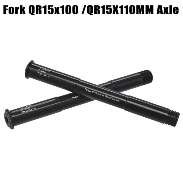 Para ROCK SHOX horquilla delantera QR 15x100mm palanca de eje Thur bicicleta de montaña horquilla delantera barril eje varilla de bloqueo 38g