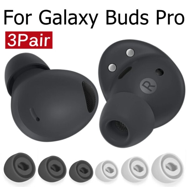 Para Samsung Galaxy Buds Pro auriculares 1:1 almohadillas de repuesto de silicona tapones para los oídos con aislamiento de ruido accesorios para auriculares