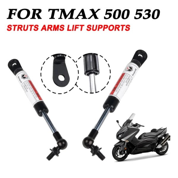 Para Yamaha TMAX530 TMAX 530 t-MAX 500 TMAX500 accesorios puntales soportes de elevación de brazos varilla hidráulica amortiguadores asiento de elevación