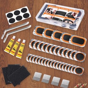 Parche sellador en frío gratis, goma para neumático interior de MTB, adhesivo sin pegamento, parche para neumático de bicicleta, Kit de herramientas sin pegamento, parche Fetal portátil