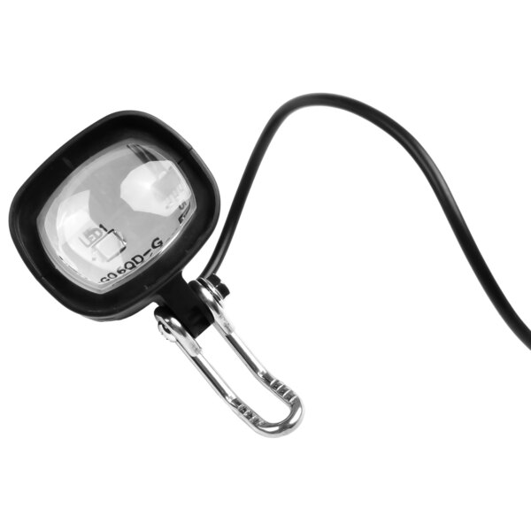 Equipo de fijación de faro delantero, luz de horquilla, práctico foco negro, bicicleta eléctrica Universal de 36-60V