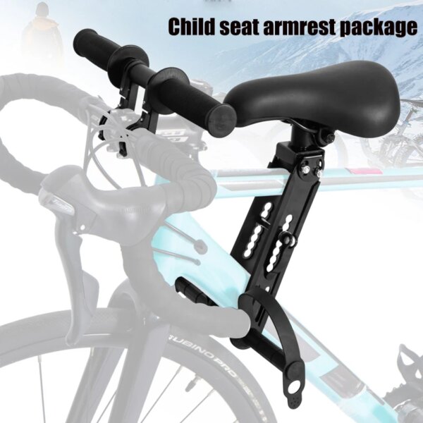 Manillar de asiento de bicicleta de montaña para niños, montaje frontal, 250mm, para niños de 2 a 5 años, manillar de bicicleta de montaña de 25,4mm y 31,8mm