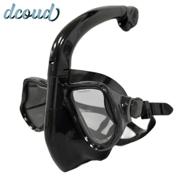 Máscara de snorkel de cara completa, equipo de buceo, máscara de snorkel profesional para adultos, gafas de silicona suaves impermeables antivaho, gafas UV