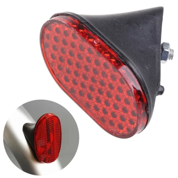 G92F guardabarros trasero ovalado luces de radios de ciclismo Reflector de advertencia de seguridad para bicicleta