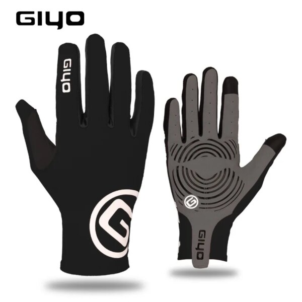 GIYO guantes de ciclismo con pantalla táctil MTB bicicleta de carretera transpirable dedo completo Gel de silicona para gimnasio Fitness correr hombres mujeres