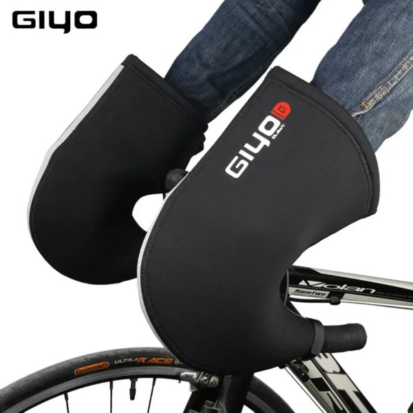 GIYO-guantes de barra para bicicleta de montaña y carretera, manoplas para manillar de bicicleta, cubierta más cálida, equipo calentador de manos a prueba de frío para ciclismo