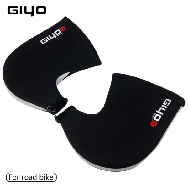 GIYO-guantes de ciclismo cálidos para hombre y mujer, manoplas impermeables para manillar, para seguridad en bicicleta de montaña y carretera