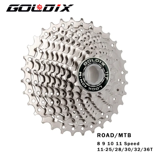 GOLDIX bicicleta de carretera 8 9 10 11 velocidad Velocidade 11-25T/28T/32T/34T/36T Cassette de bicicleta rueda libre MTB piñón para SHIMANO SRAM