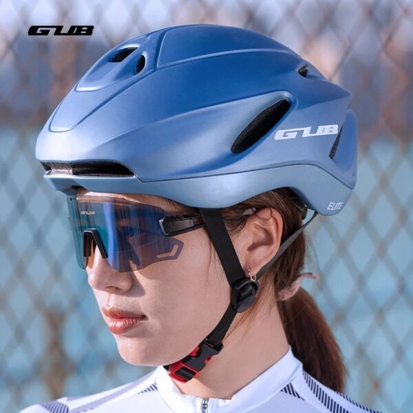 Casco de bicicleta GUB 54-62CM casco de ciclismo ajustable ligero moldeado integralmente EPS Buffer seguro transpirable casco de cara abierta