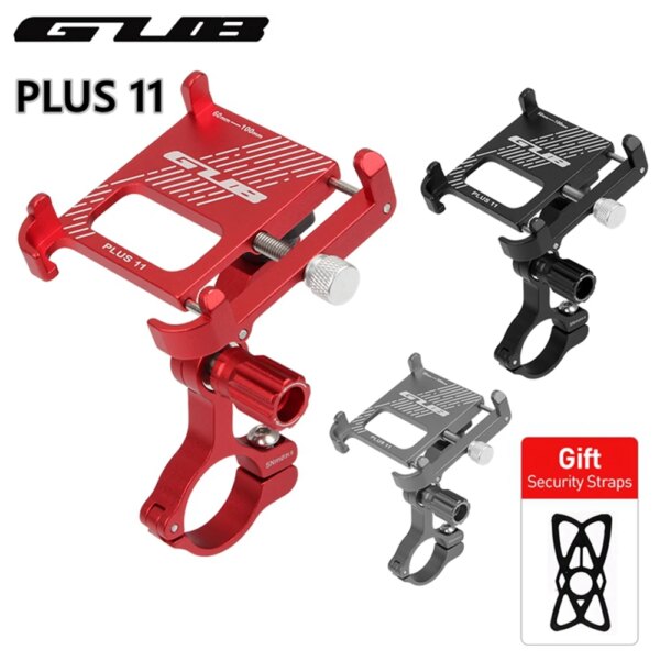 Soporte de teléfono para bicicleta GUB PLUS 11 para teléfono de 3,5-6,8 pulgadas MTB, bicicleta de carretera, motocicleta, soporte para bicicleta eléctrica, Clips para manillar