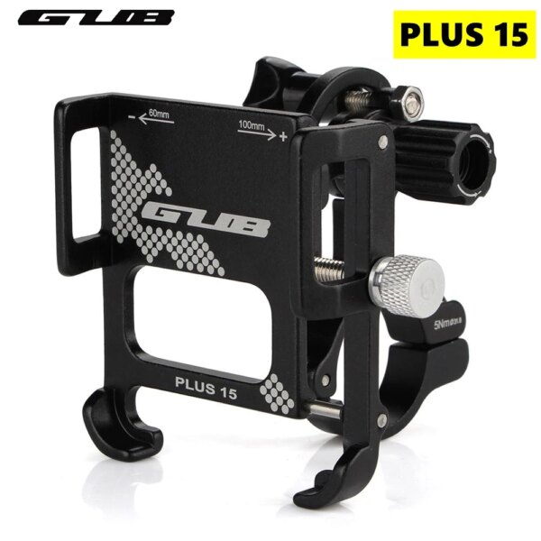 GUB Plus15 soporte de teléfono de aleación de aluminio para bicicleta MTB soporte de manillar para bicicleta eléctrica motocicleta Scooter bicicleta de montaña y carretera