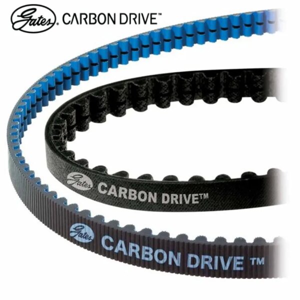 Gates CDX Carbon Drive 11M Belt Center Track System Correa de transmisión para bicicleta eléctrica