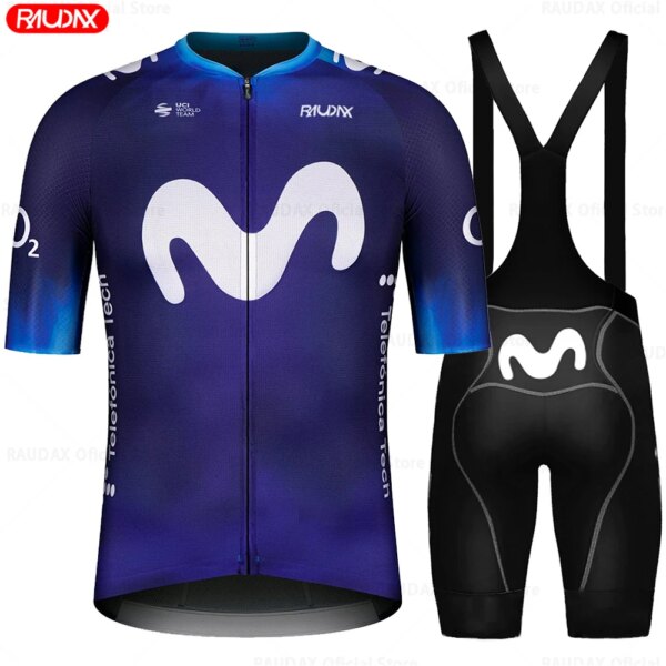 Gobikeful Raphaful-Conjuntos de Jersey de manga corta para verano, Ropa de Ciclismo para Hombre, pantalones cortos con pechera para triatlón, uniforme para bicicleta