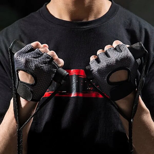 Guantes de gimnasio para hombre y mujer, guantes de levantamiento de pesas para Fitness, entrenamiento deportivo, ejercicio, deporte de ciclismo, guante de entrenamiento