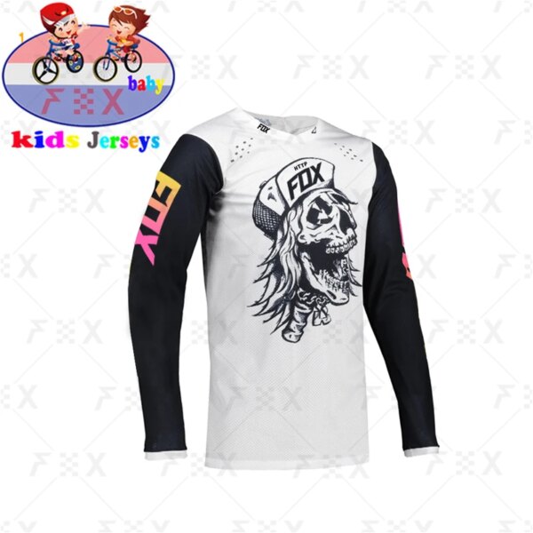 HTTP FOX niños Off Road ATV Racing camiseta AM bicicleta ciclismo Jersey para descensos motocicleta Jersey Motocross MTB camuflaje D niños