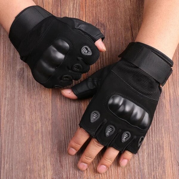 Guantes de ciclismo de medio dedo, guantes tácticos militares para hombres y mujeres, guantes deportivos para tiro, caza, motocicleta, accesorios para guantes de bicicleta