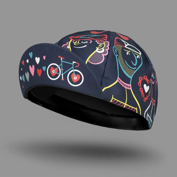 Corazón azul oscuro nuevas gorras de Ciclismo clásicas OSCROLLING Gorra Ciclismo Unisex