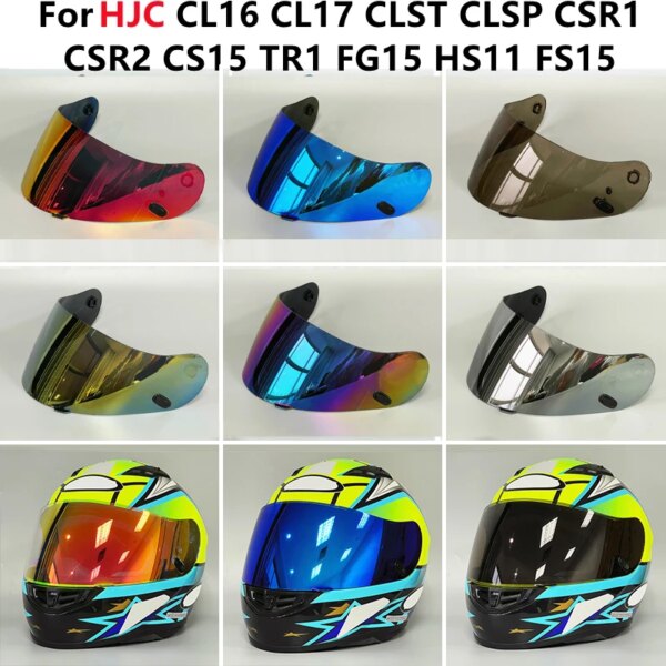 Visera de casco para HJC CL16 CL17 CLST CLSP CSR1 CSR2 CS15 TR1 FG15 HS11 FS15, protectores de casco, accesorios de Capacete de protección Uv