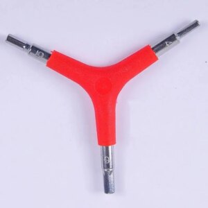 Llave hexagonal de 3 vías, herramienta de reparación de bicicletas portátil para ciclismo, 4mm, 5mm y 6mm