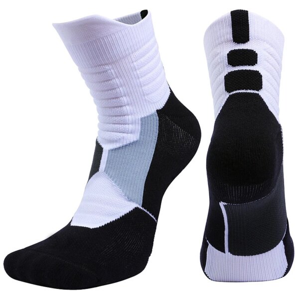 Calcetines de baloncesto Elite para deportes al aire libre de alta calidad para hombre, calcetines de ciclismo para hombre, calcetines de compresión, calcetines de algodón con parte inferior de toalla para hombre