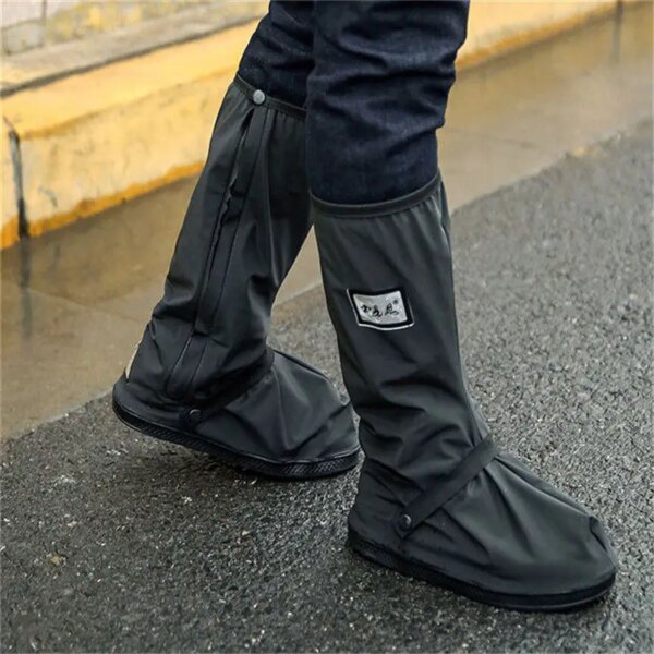 Venta caliente creativo impermeable reutilizable motocicleta ciclismo bicicleta zapatos botas para la lluvia cubre zapatos a prueba de lluvia cubierta gruesa a prueba de lluvia