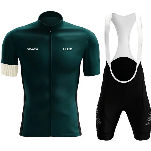 Huub Raudax-Sudadera de ciclismo para hombre, traje de ciclismo transpirable, ropa de ciclismo, Sudadera corta, novedad de verano de 2024