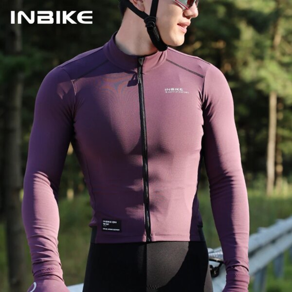 INBIKE 2023 Jersey de manga larga para hombre, ropa térmica de lana para ciclismo de montaña, ropa para ciclismo de montaña y carretera, otoño e invierno, 2023