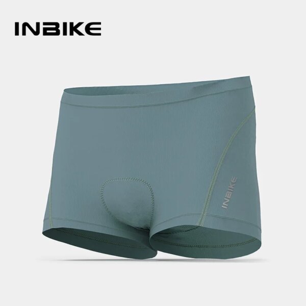 INBIKE-pantalones cortos de ciclismo para hombre, ropa interior acolchada absorbente de golpes, esteras de silicona y esponja, ropa para bicicleta