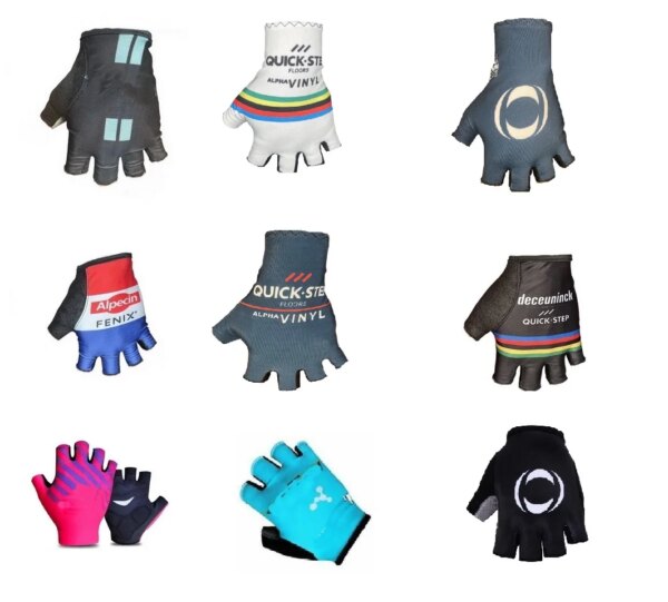 INEOS QUICK STEP NIPPO Team, un par de guantes de ciclismo de medio dedo, guantes de Gel para bicicleta de montaña y carretera