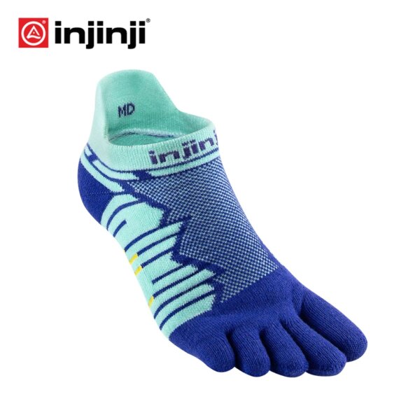 INJINJI calcetines de cinco dedos 2020 ULTRA Run No-show peso medio carrera de larga distancia ciclismo para maratón Ultra Marathon de hombres