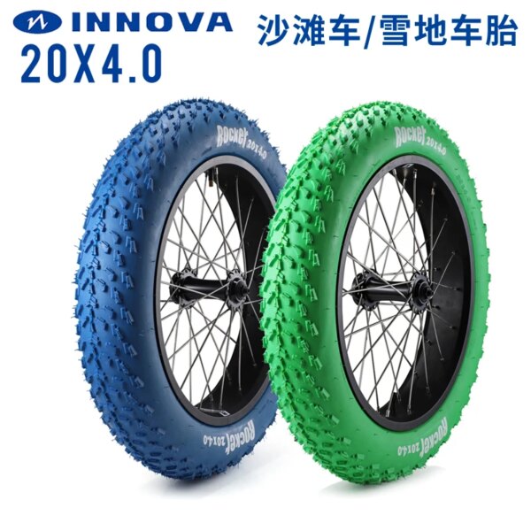 INNOVA 20*4,0 pulgadas moto de nieve neumático ancho de color ATV bicicleta eléctrica neumático ancho 20*4 neumático exterior