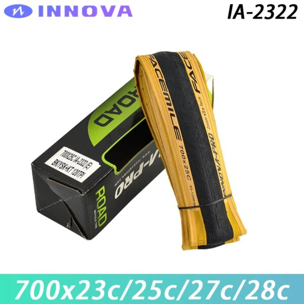 INNOVA IA-2322 700C neumático de bicicleta 700x2 3c/25c/27c/28c Kevlar neumáticos de bicicleta de carretera antipinchazos piezas de neumáticos plegables de carreras ultraligeras