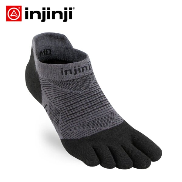 Injinji-zapatillas de deporte de cinco dedos para hombre, calcetines finos de corte bajo para correr, deportes COOLMAX, absorbentes del sudor, de secado rápido, para Yoga y ciclismo