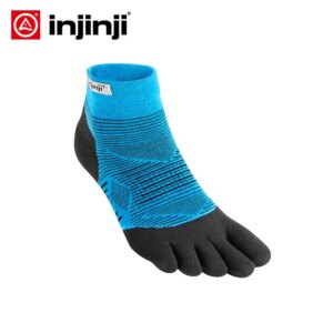 Injinji-Calcetines de cinco dedos para hombre, calcetín bajo fino para correr, prevención de ampollas, Coolmax, secado rápido, Color sólido, deportes de ciclismo