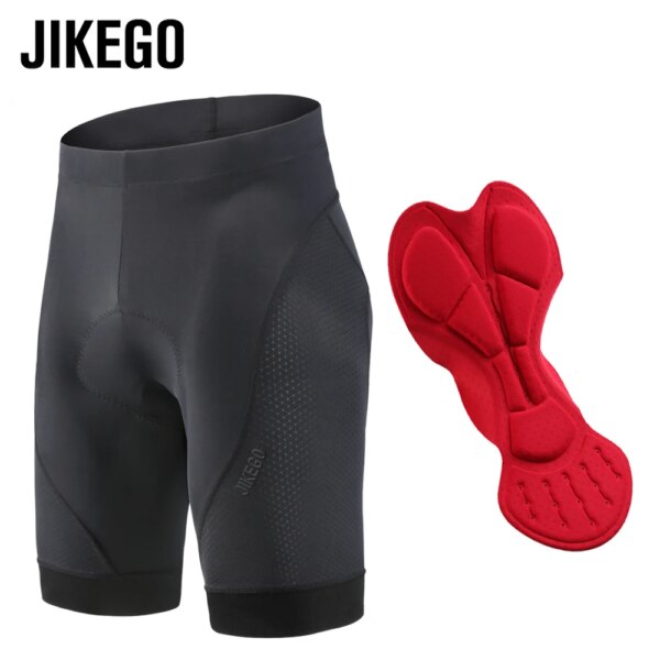 JIKEGO-pantalones cortos de ciclismo para hombre, mallas con almohadilla para ciclismo de montaña, ropa para bicicleta de carretera, medias de larga distancia 6H, ropa transpirable para exteriores, verano