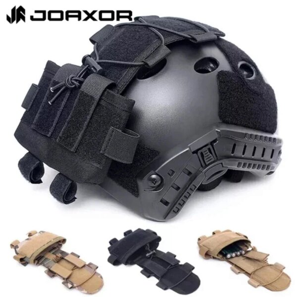 JOAXOR-Bolsa de batería para casco táctico, bolsa de contrapeso MK1, paquete de batería para casco, bolsa de peso de equilibrio