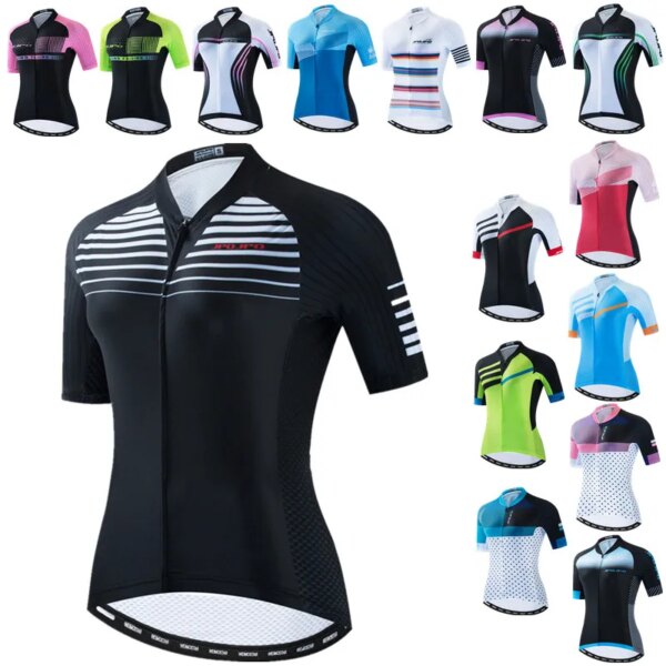 JPOJPO-Camiseta de Ciclismo para Mujer, camisetas de bicicleta de carretera, ropa de verano para Mujer, camiseta de Ciclismo transpirable, Maillot de Ciclismo para Mujer