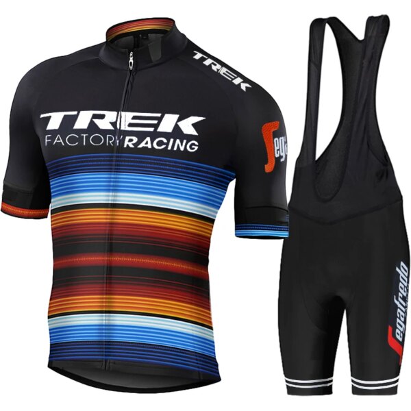 Jersey ciclismo ropa de verano 2024 hombres camisa profesional TREK uniforme pantalones cortos ropa de hombre corte láser Mtb pantalones Jerseys Pro Team