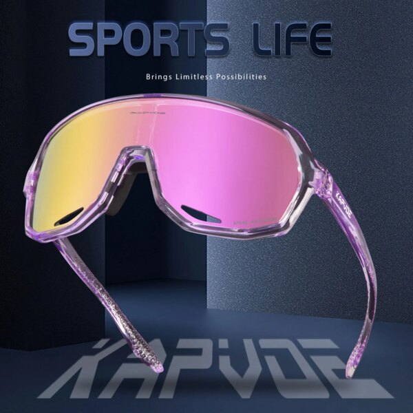 Gafas de sol KAPVOE para ciclismo, gafas polarizadas para bicicleta para hombre, gafas para ciclismo de carretera al aire libre, gafas deportivas para mujer MTB UV400