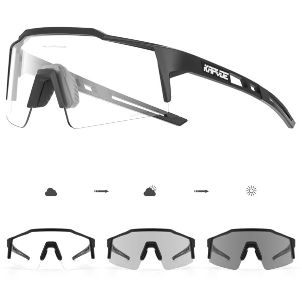 KAPVOE gafas fotocromáticas para ciclismo UV400, gafas para bicicleta, gafas de sol deportivas para hombre, gafas de protección para bicicleta de montaña y carretera