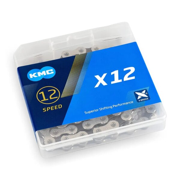 Cadena de bicicleta de carretera KMC X12 MTB, cadenas de bicicleta de 12 velocidades, 126 eslabones con hebilla mágica, piezas de ciclismo originales en caja para Shimano SRAM