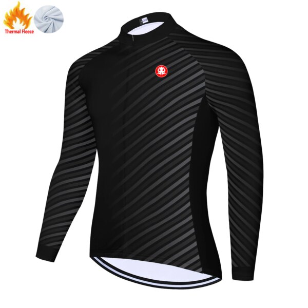 KRAKEN OCTOPUS invierno polar tricota ciclismo hombre manga larga ciclismo jersey hombres maillot cyclisme maglia mtb enduro 자전거 의류