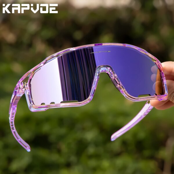 Kapvoe-Gafas de ciclismo para hombre y mujer, lentes de sol para montar en bicicleta, patinaje, UV400, gafas de pesca, gafas de protección ocular